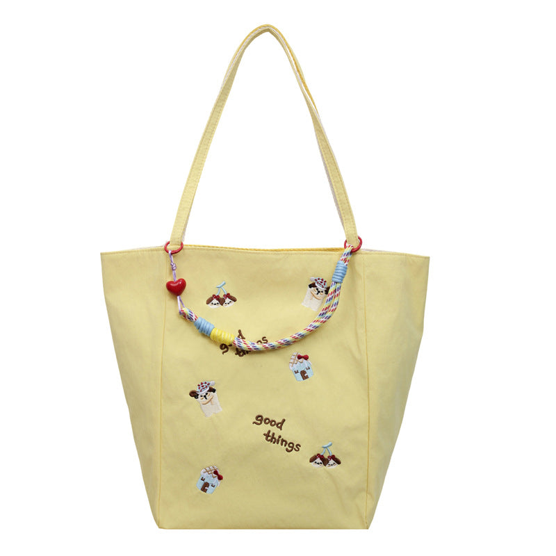 Embroidered Casual Tote