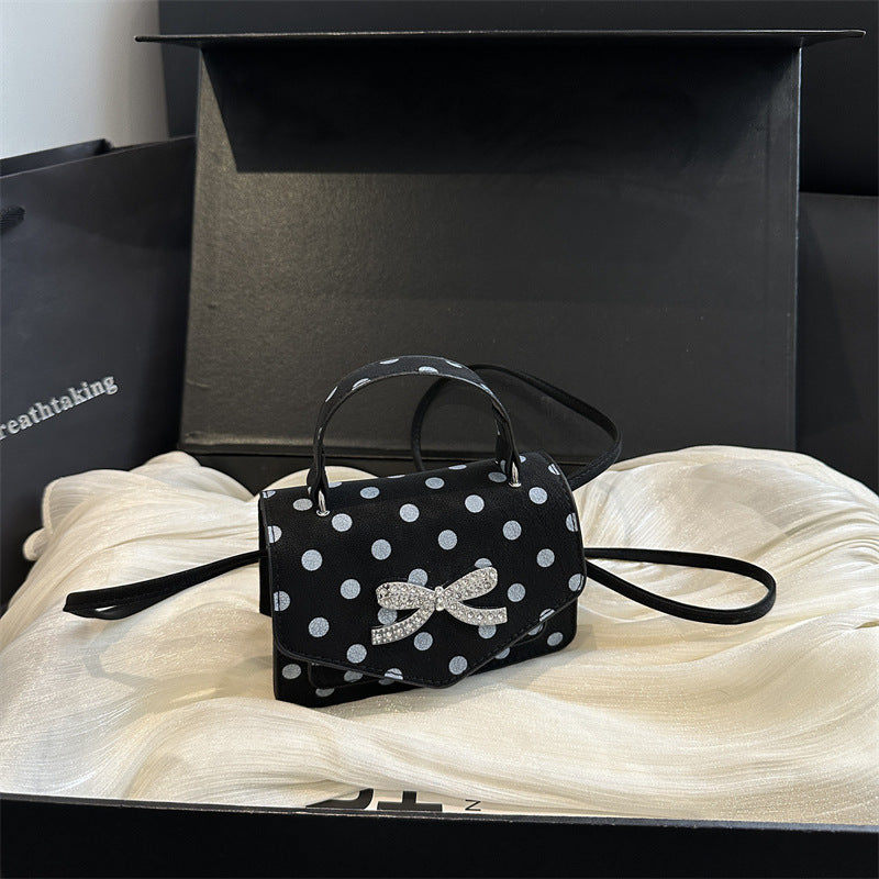 WoElegant Polka Dot Handheld Satchel Bag