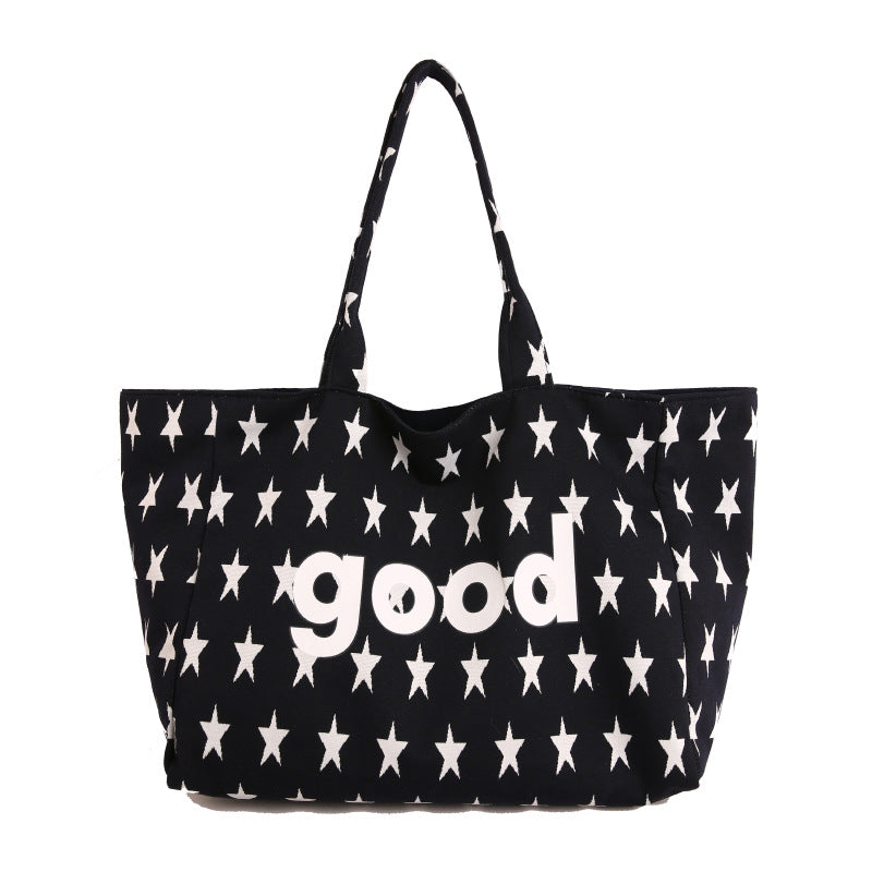 WoCasual Graphic Print Tote Bag