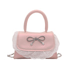Ladies Mini Handbag with Ruffle Detail