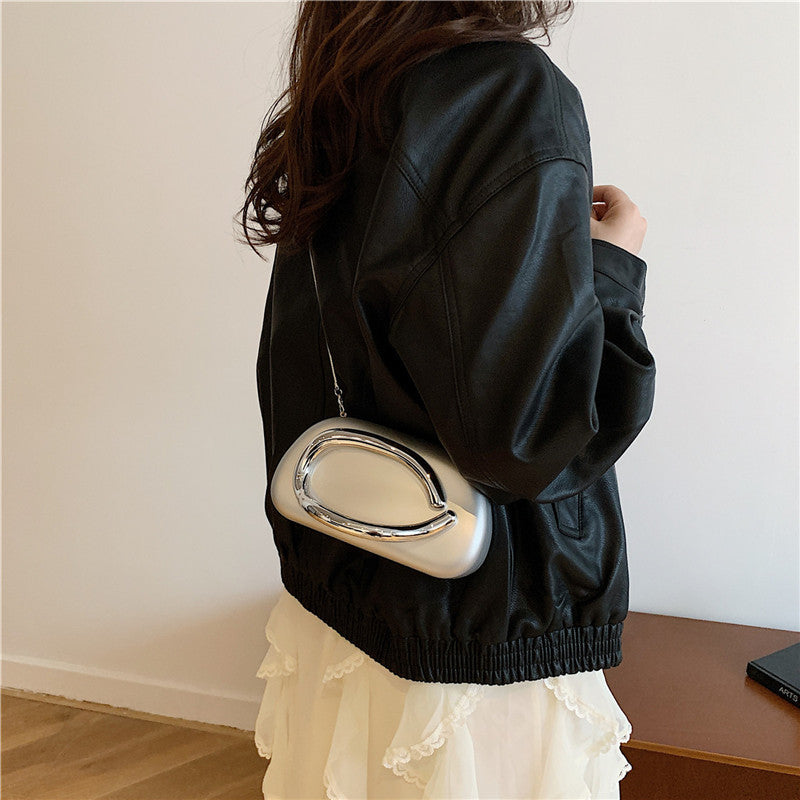 Chic Sculpted Crossbody Handbag
