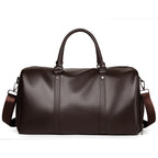 Premium Leather Weekend Duffel Bag