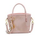 Women's Mini-Shopper Bag with Fashionable Chain Application-https://detail.1688.com/offer/895331662229.html-Calm Wears-Rosa-Size: With pendant-Calm Wears