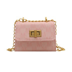 Ladies mini wallet with elegant chain decoration