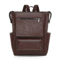 Multi-Pocket Genuine Leather Backpack Calm Wears