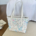WoFloral Embellished Tote Bag