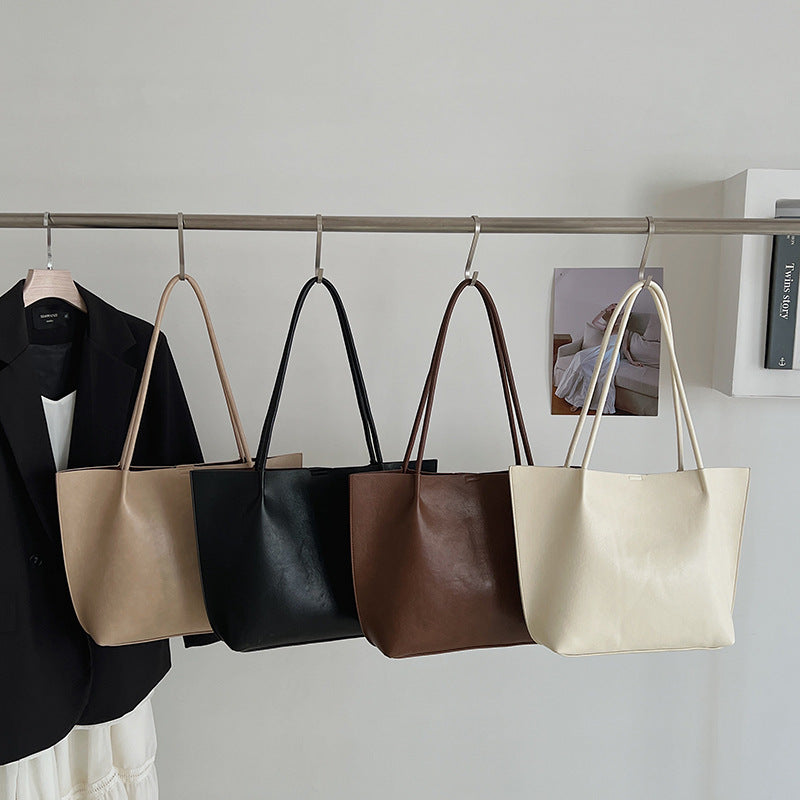 Ladies elegant Glamour Tote-Bag made of high-quality leather-https://detail.1688.com/offer/1027108156154.html-Calm Wears-Black-Size: without pendant-Calm Wears