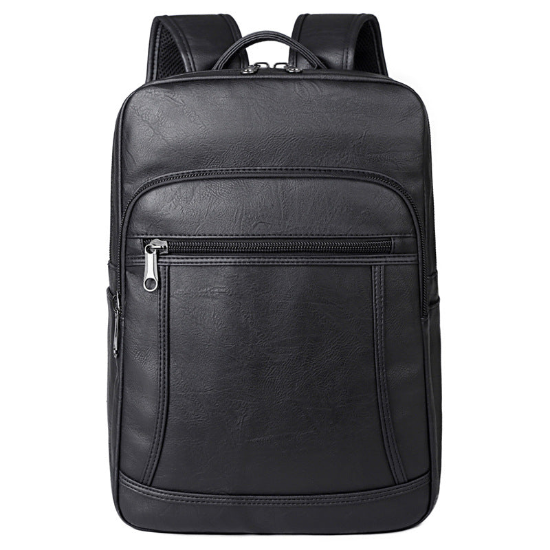 Sleek Professional Leather Laptop Backpack