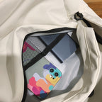 Backpack with practical inner and outer pockets