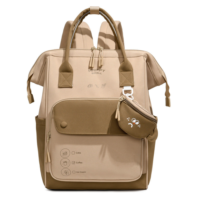 Multi-Functional Casual Backpack with Detachable Pouch