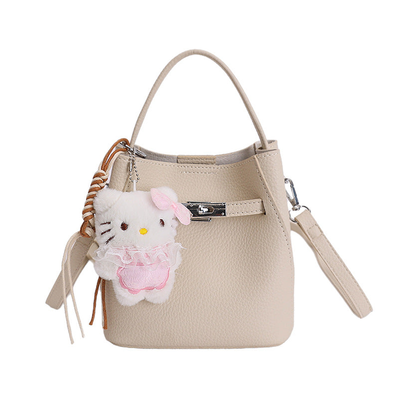 Women’s mini bag with detachable plush pendant