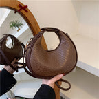 Textured Woven Crossbody Bag