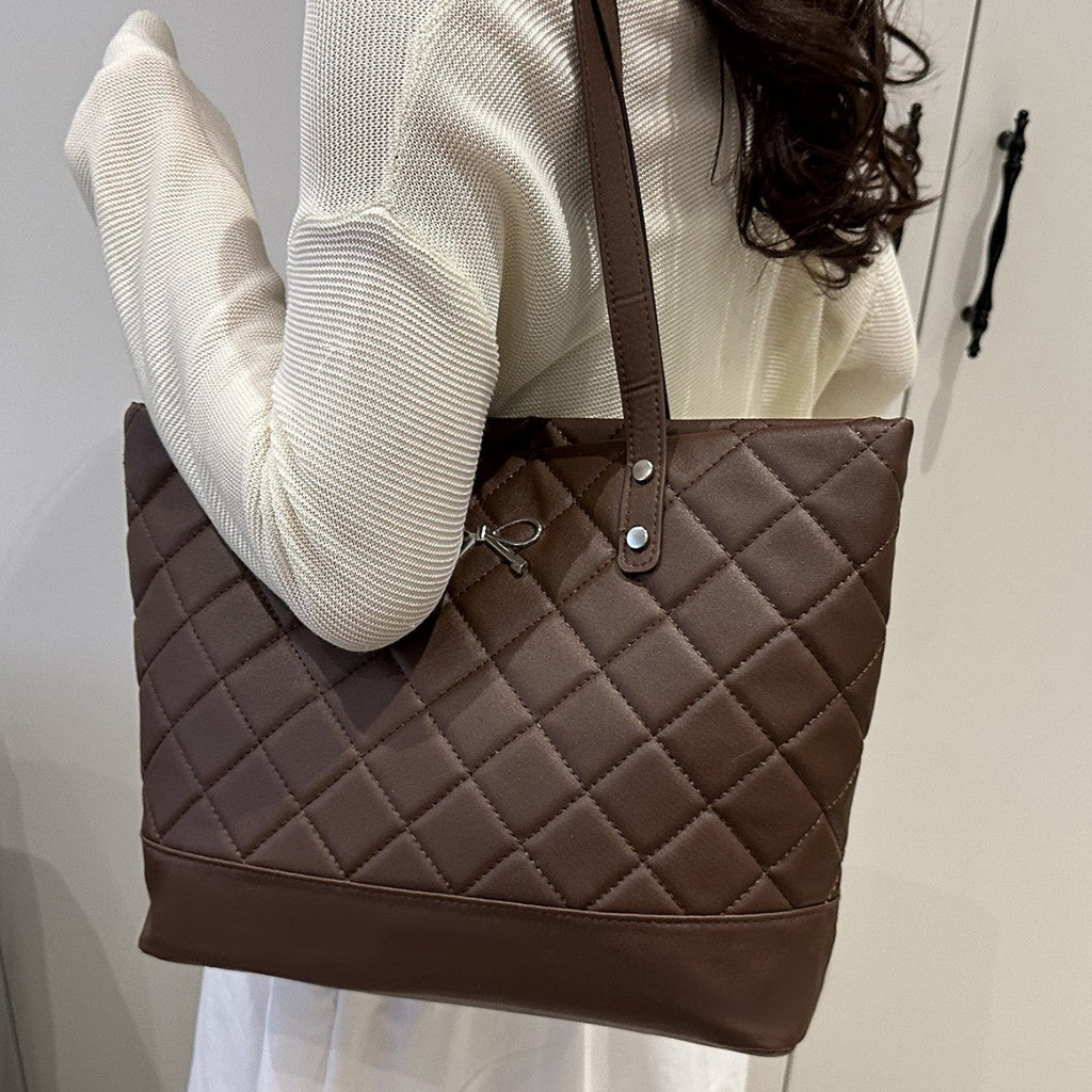 Women's elegant tote bag made of high-quality synthetic leather-https://detail.1688.com/offer/914181311013.html-Calm Wears-Braun-nothing-Calm Wears