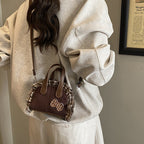 Women's Mini Hobo Bag with Playful Ruffle Design