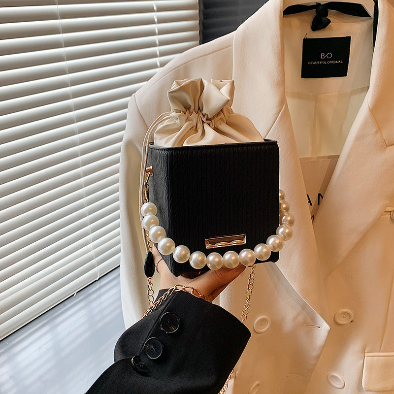 Women's mini handbag with detachable pearl chain-https://detail.1688.com/offer/831873085478.html-Calm Wears-Black-nothing-Calm Wears
