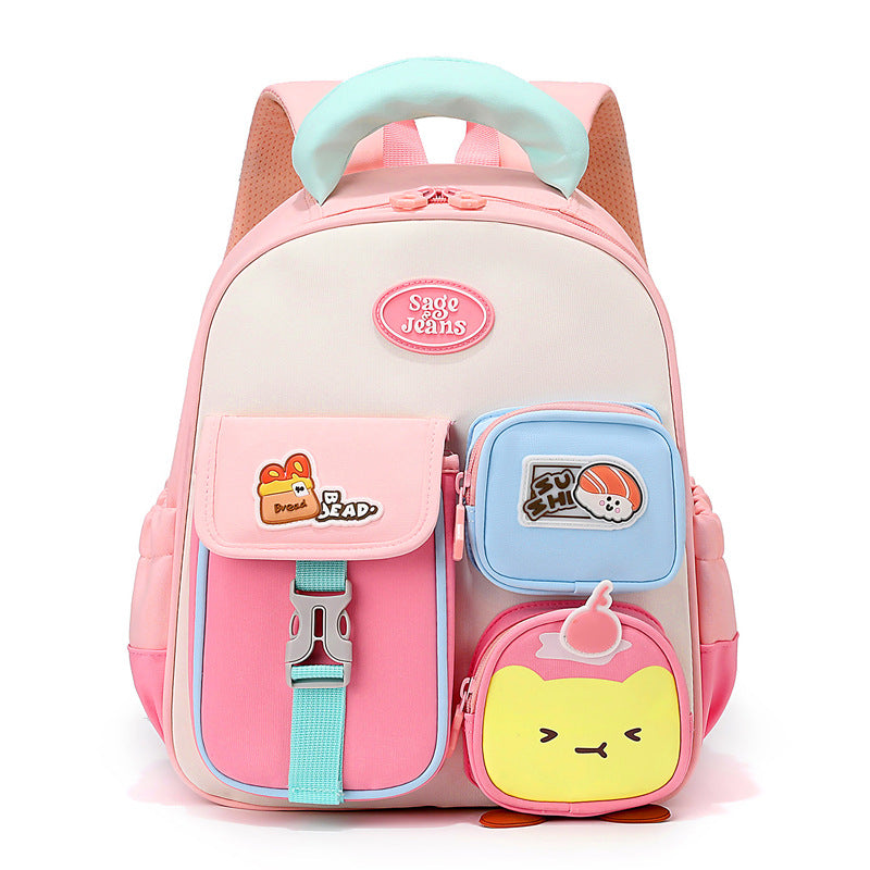 Stylish Children's School Backpack-https://detail.1688.com/offer/1067216965947.html-Calm Wears-Light Pink-Calm Wears