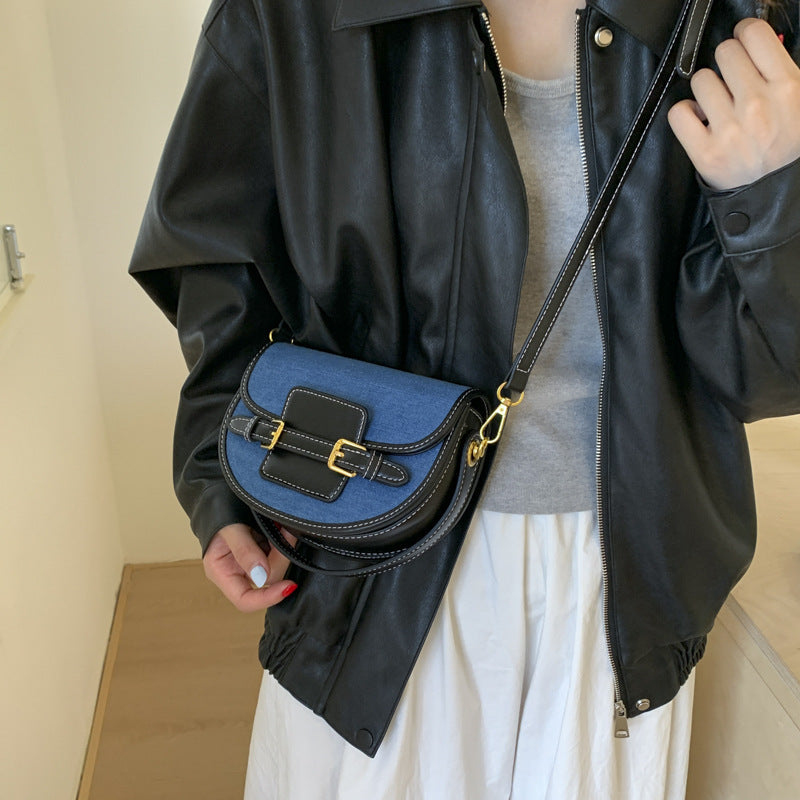 Women’s shoulder bag made of durable denim with leather accents-https://detail.1688.com/offer/968741802907.html-Calm Wears-Braun-nothing-Calm Wears