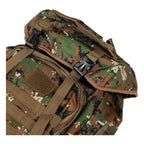 Tactical backpack with modular compartments and breathable back