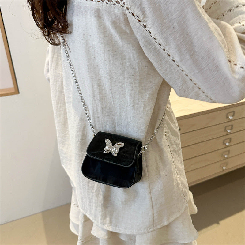 Women's Mini Handbag with Butterfly Detail