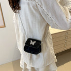 Women's Mini Handbag with Butterfly Detail