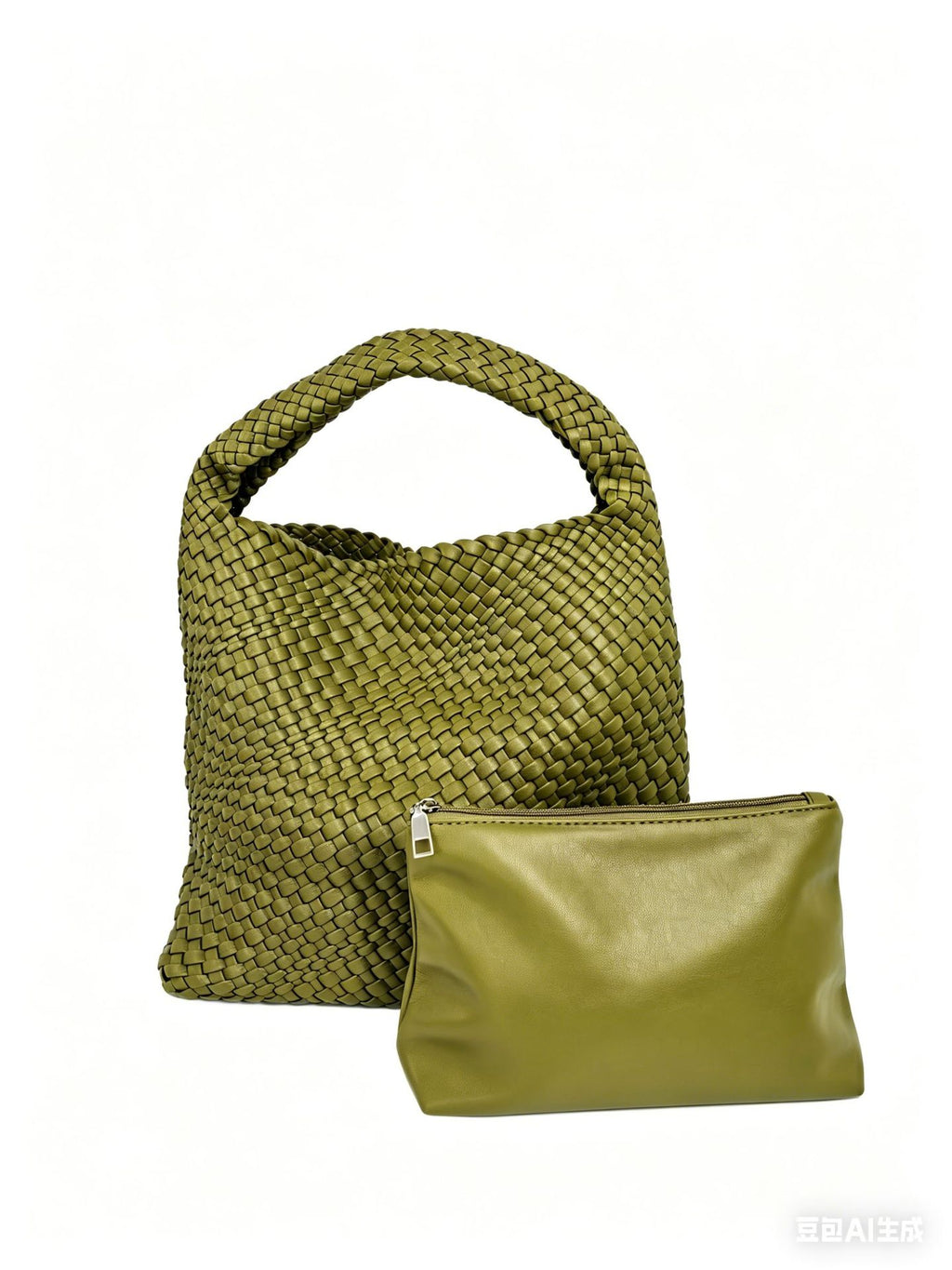 Textured Braided Tote Bag