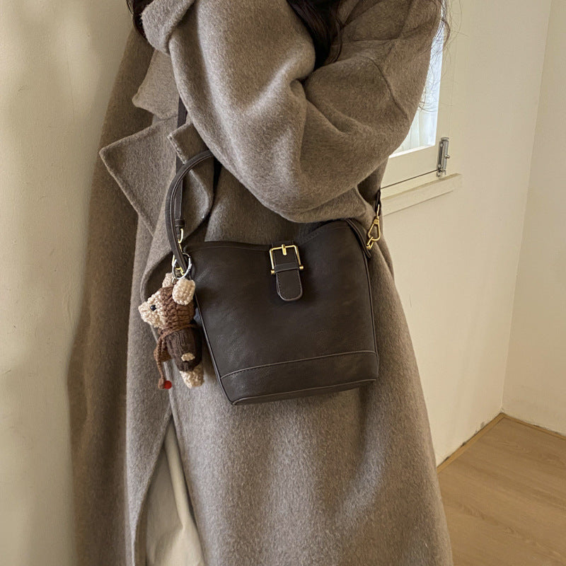 Women Hobo and Mini Handbag Set with Playful Pendant