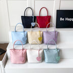 Stylish Heart-Embellished Everyday Tote Bag