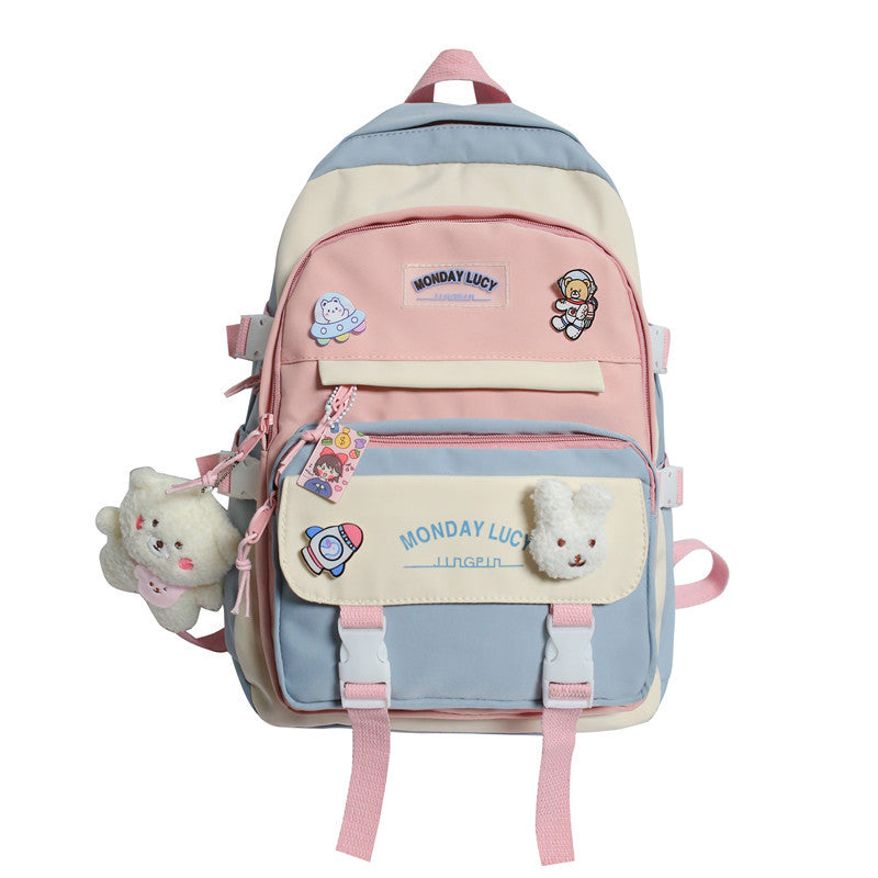 Playful Multi-Pocket Character Backpack
