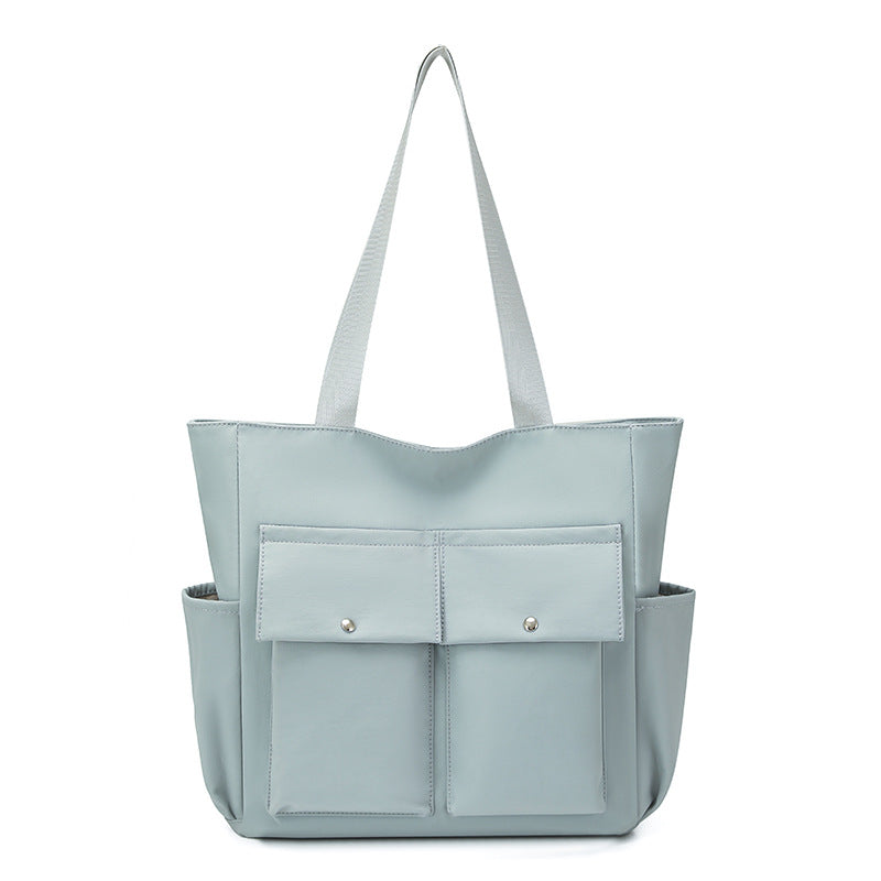 Spacious Dual-Pocket Tote Bag