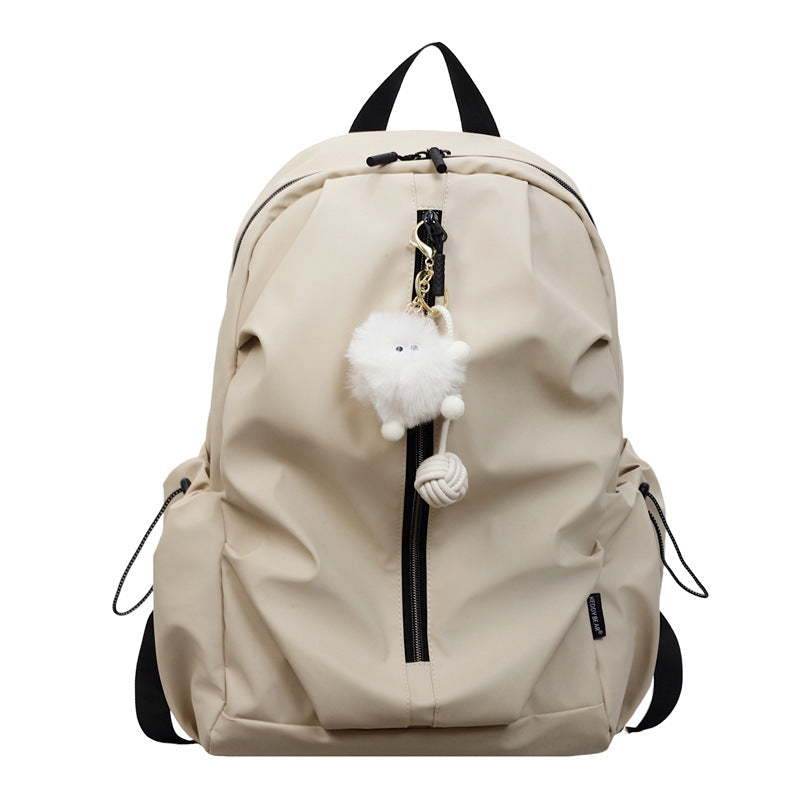 Multifunctional leisure backpack with practical viewing compartment