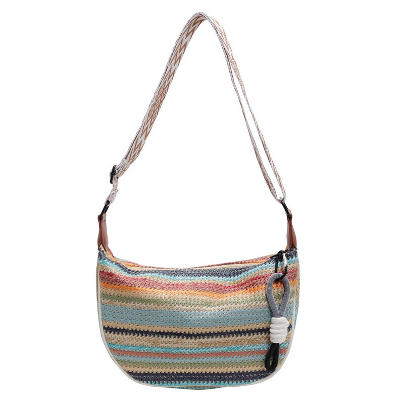Shoulder Bag Made of Handmade, Sustainable Material