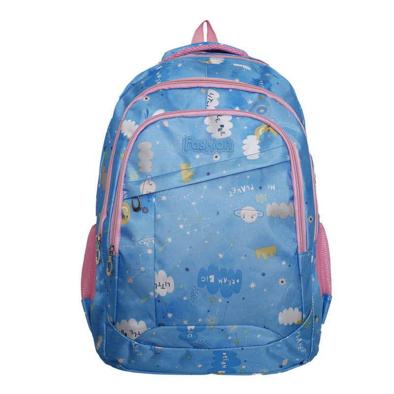 Cheerful school backpack with child-friendly design