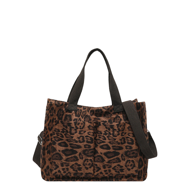 WoChic Leopard Print Utility Tote Bag