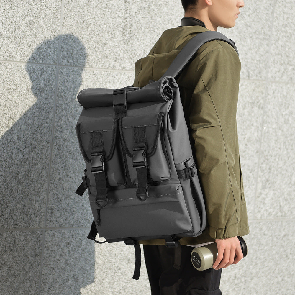 Versatile High-Capacity Roll-Top Backpack