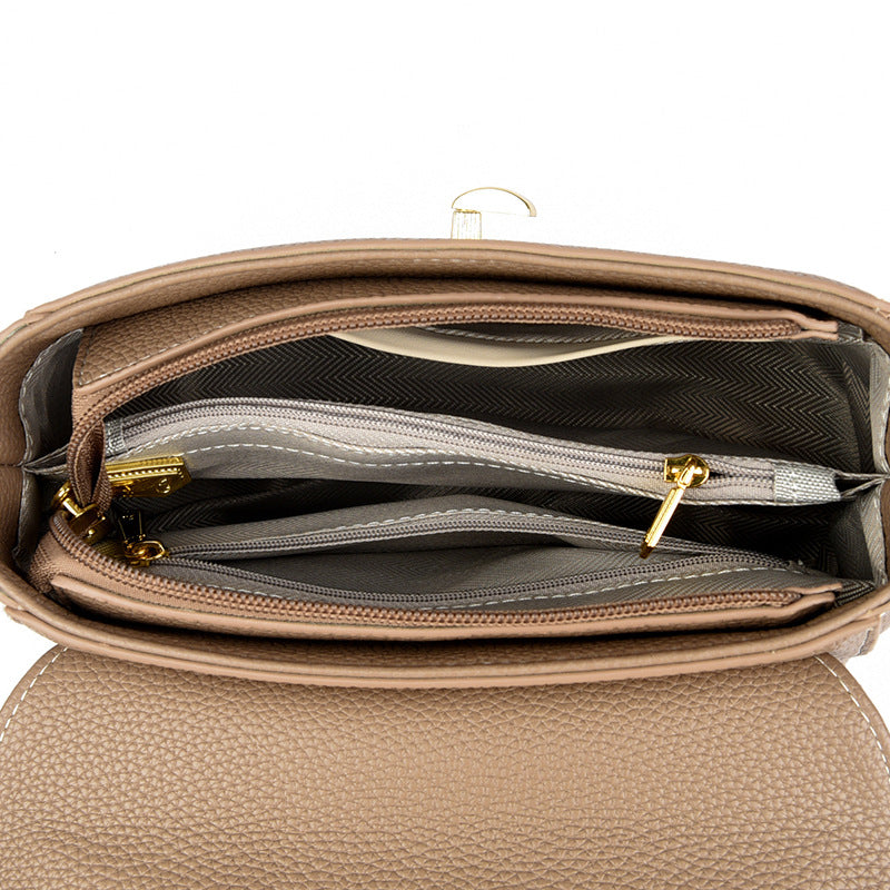 Elegant Structured Top-Handle Handbag