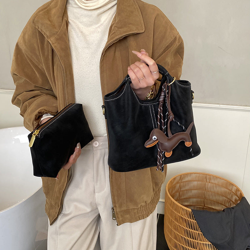 Women supple hobo bag with removable mini wallet-https://detail.1688.com/offer/996284770998.html-Calm Wears-Black-Size: without pendant-Calm Wears