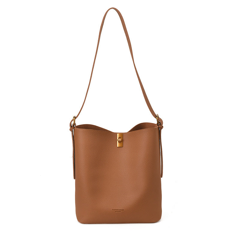 Ladies elegant Tote Bag with modern closure-https://detail.1688.com/offer/995598564070.html-Calm Wears-Braun-nothing-Calm Wears