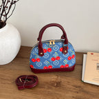 WoEmbroidered Cherry Pattern Handbag