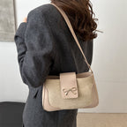Stylish Faux Suede Handbag