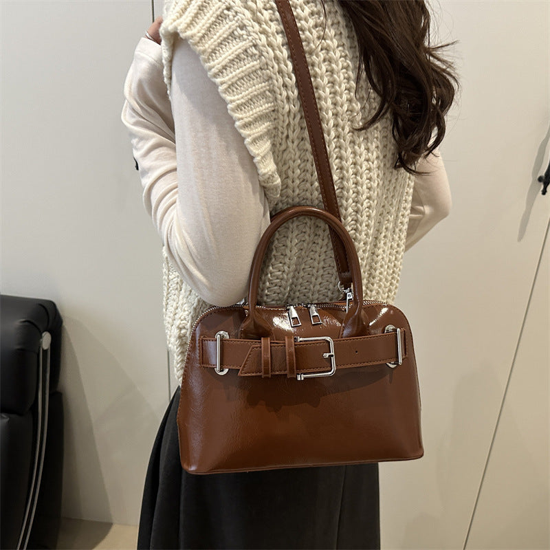 Structured Double Handle Handbag