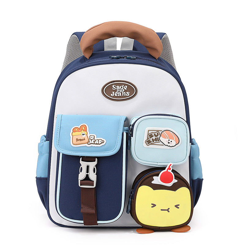 Stylish Children's School Backpack-https://detail.1688.com/offer/1067216965947.html-Calm Wears-Dark Blue-Calm Wears