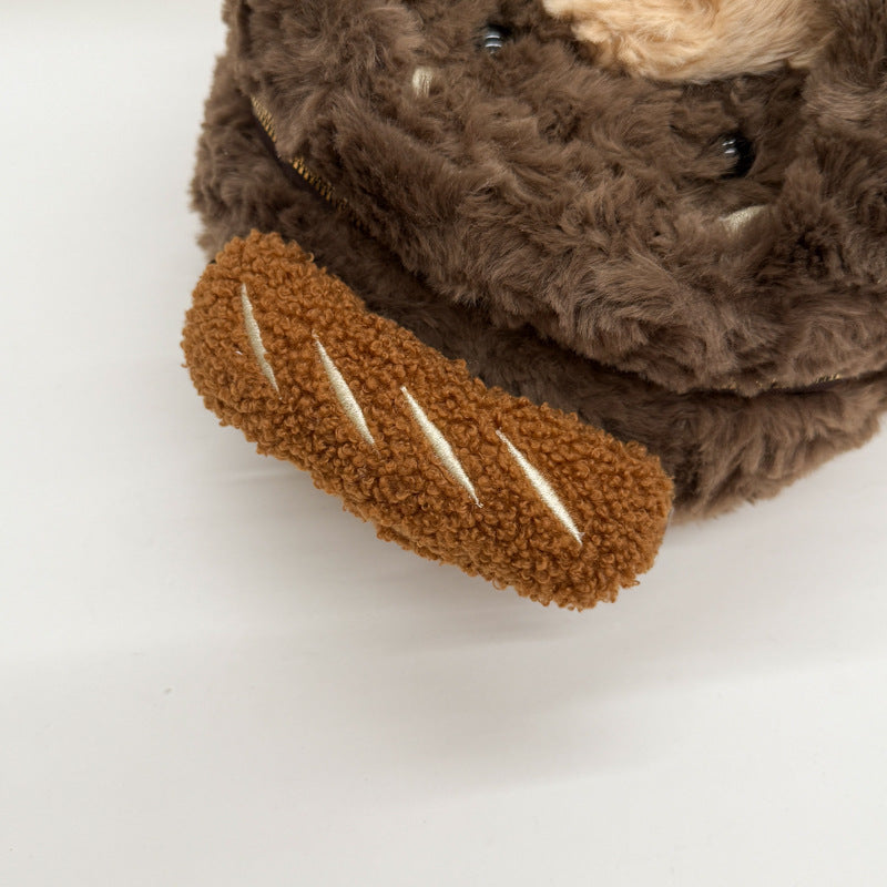 Plush Backpack in Dog Design
