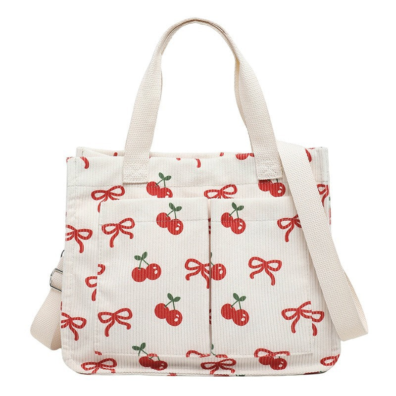 WoFloral Print Utility Handbag