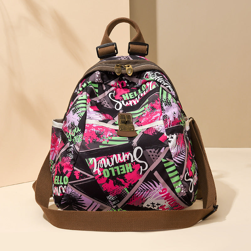 Trendy Graphic Print Backpack
