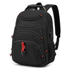 Multifunctional backpack with secure laptop and organizer compartment