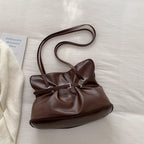 Women's shoulder bag made of high-quality synthetic leather with adjustable drawstring-https://detail.1688.com/offer/1032927466117.html-Calm Wears-Braun-nothing-Calm Wears