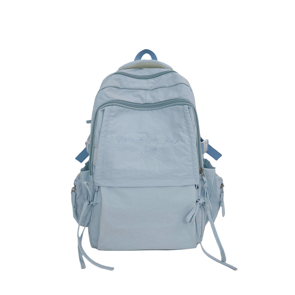 Stylish backpack with practical storage solutions