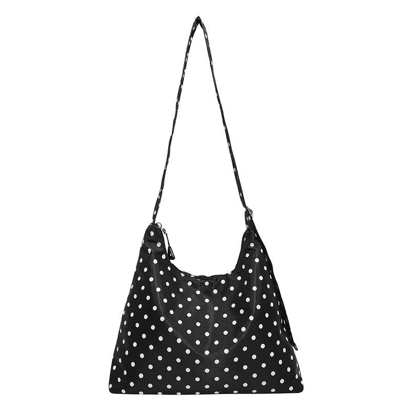 Stylish Polka Dot Hobo Bag