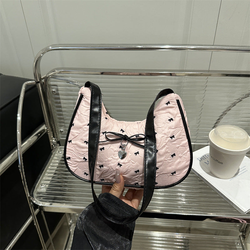 Charming Bow Embellished Handbag