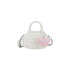 Ladies trendy mini handbag with striking pearl applications